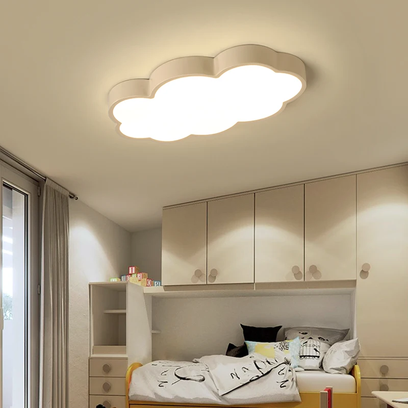 

Clouds Modern Led Ceiling Lights For Bedroom Study Room Children Room Kids Rom Home Deco White/Pink/Blue Ceiling Lamp