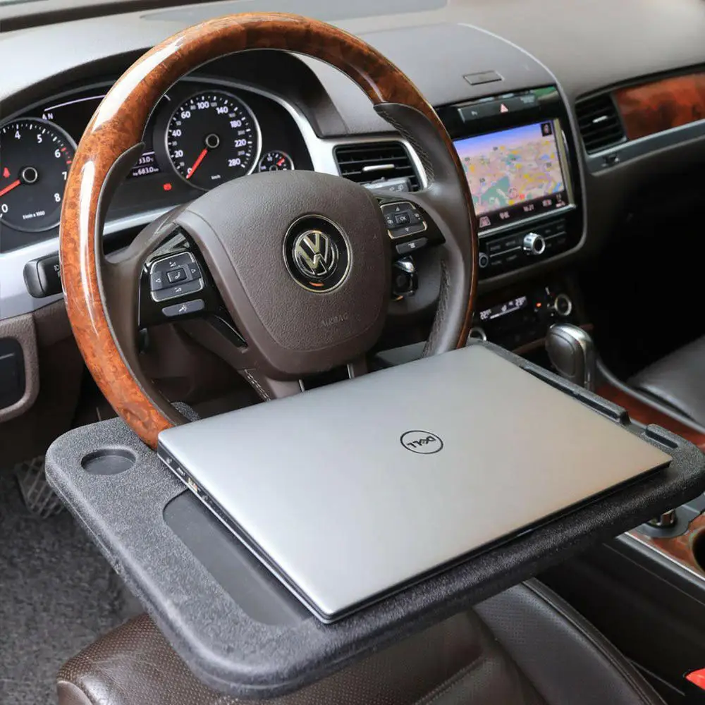 Portable Car Laptop Computer Desk Mount Stand Steering Wheel Eat Work Drink Food Coffee Goods Tray Board Dining Table Holder