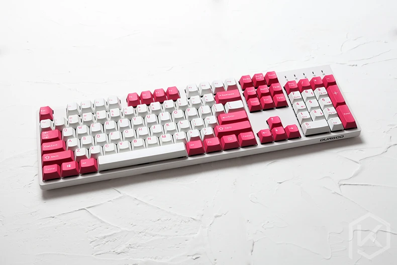 Pbt doubleshot брелки Вишневый профиль валентинка colorway для ansi 104 механическая клавиатура белый розовый для вишневого 3494 3000