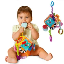 New Baby Mobile Baby Toy Plush Block Clutch Magic Cube Rattles Early Newborn Baby Educational Toys