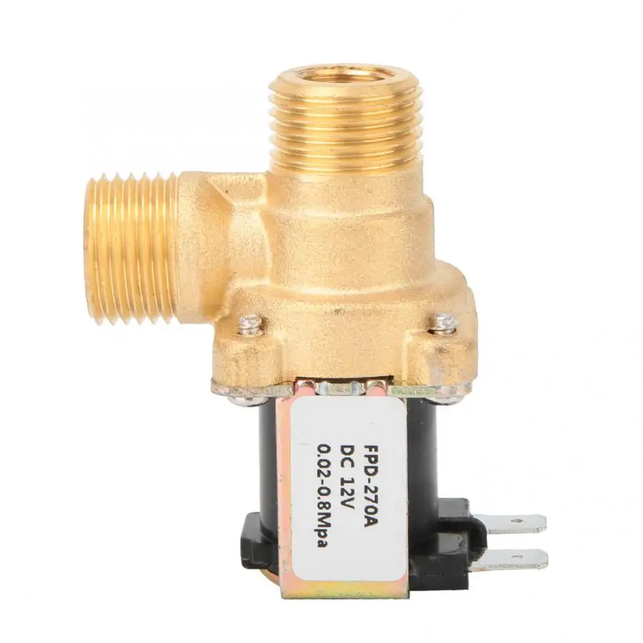 

G1/2" Normally Close Brass Solenoid Electromagnetic Valve Water Inlet Switch new