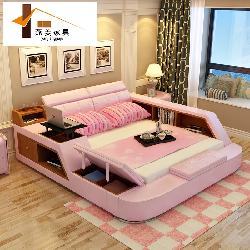 China muebles del dormitorio Minimalista moderno cama de
