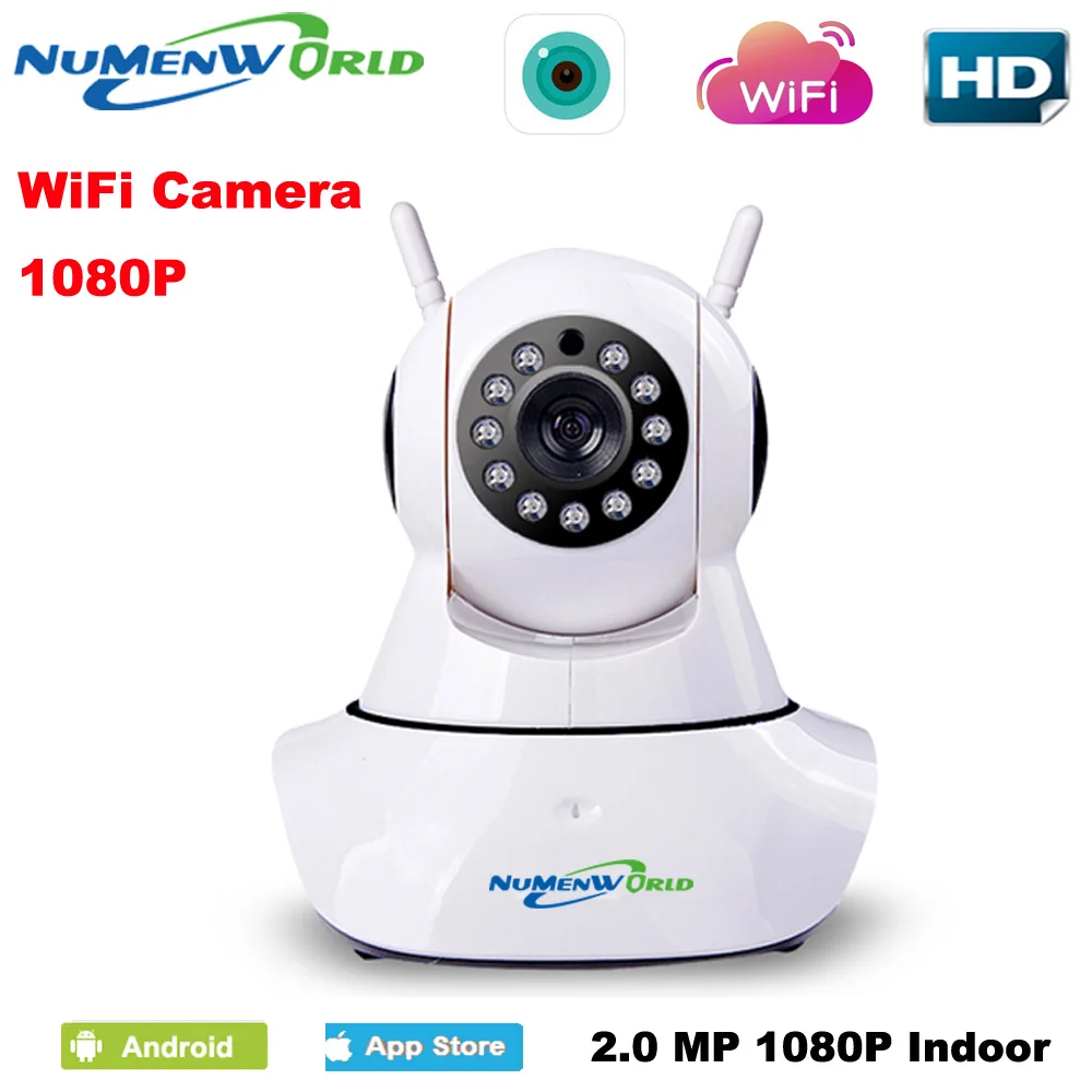 HD 1080P IP Camera wifi camera surveillance camera sd 64GB camara Wireless p2p IP camara PTZ Wifi Security Cam free shipping