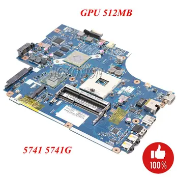 

NOKOTION NEW70 LA-5891P Laptop Motherboard For Acer 5741 5741G Mainboard MBR5402001 HM55 DDR3 GPU 512MB Free cpu