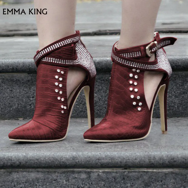 long maroon boots