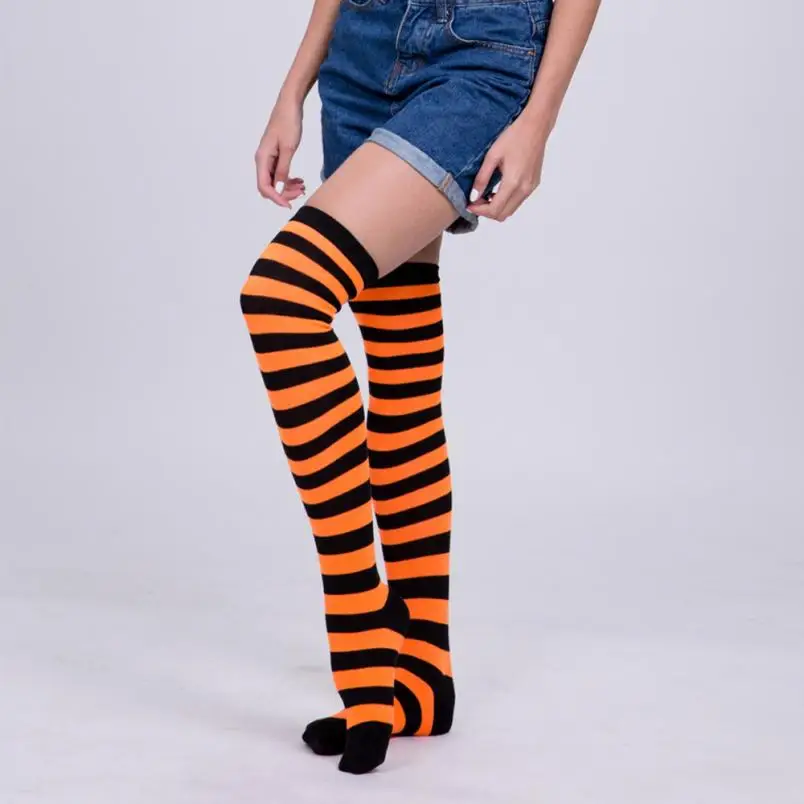 New Arrival Women Socks Sexy Thigh High Over The Knee Socks Long High Quality Fabulous Elastic Breathable Sock Sokken Meias#W - Цвет: H