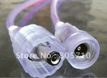 

DC IP67 Socket, waterproof DC Cable transparent/black 20cm female and male, free ship by post