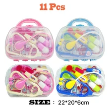 11 шт набор детских игр доктора шприцы PP портативная медицинская коробка игра доктор игрушки для детей