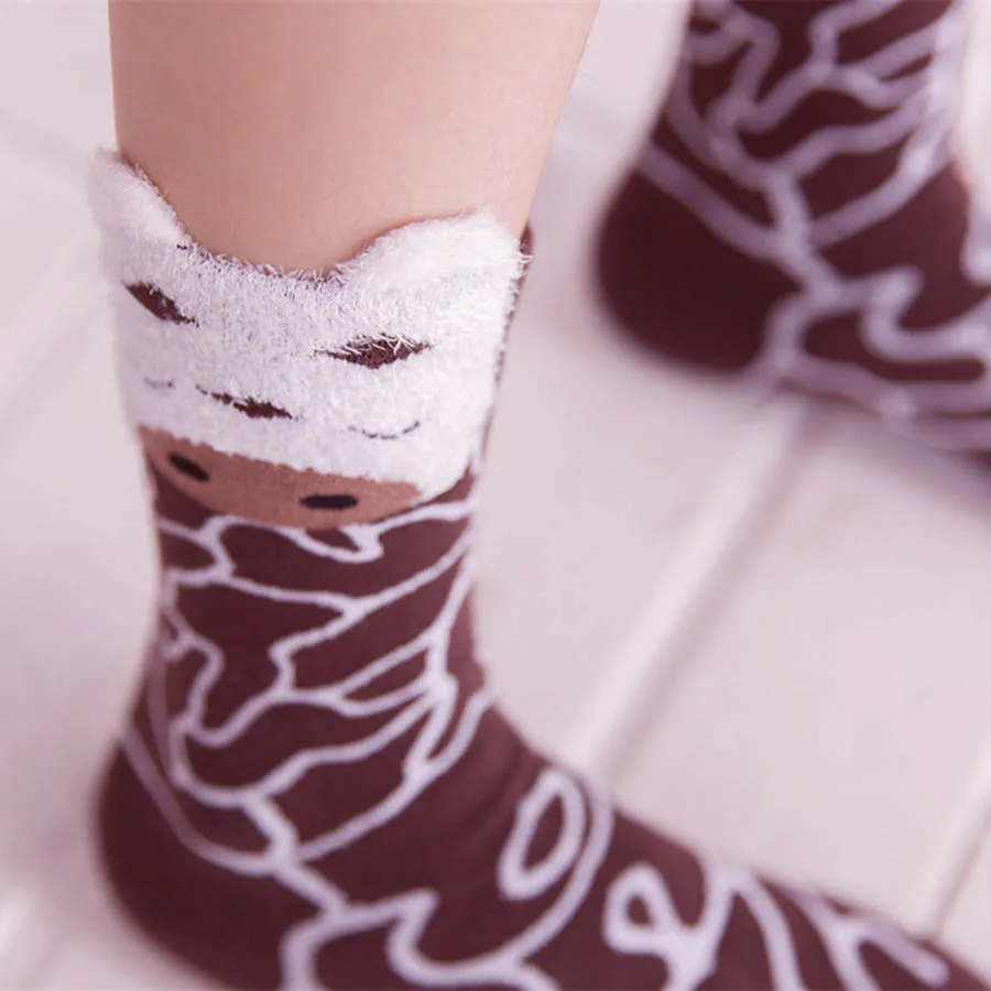 [Cospacool] новые зимние креативные носки с квадратным рисунком коровы calcetines японский harajuku милые хлопковые носки для женщин