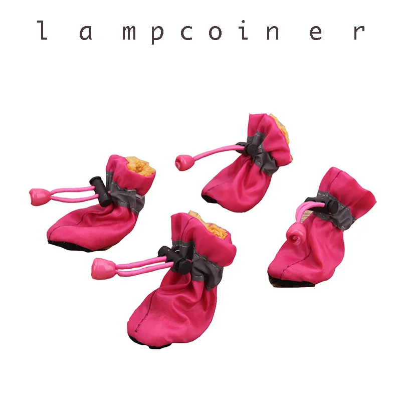 Breathable soft soled shoes plus velvet Pet shoes Puppy shoes toddler anti skid pet shoe cover