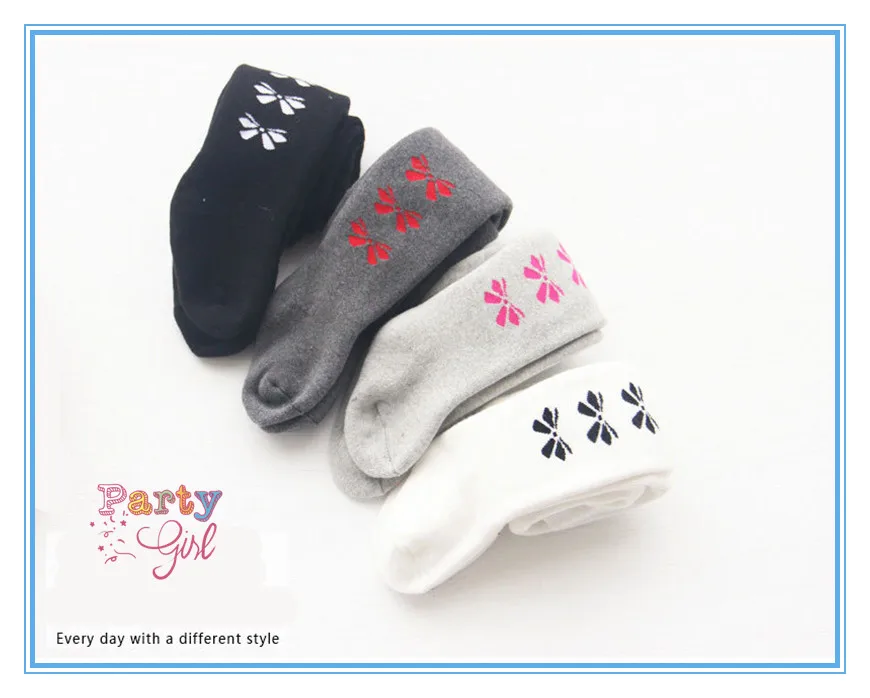 Girls Baby Tights Winter Girls Pantyhose Baby Warm Cotton Butterfly Pantyhose 5