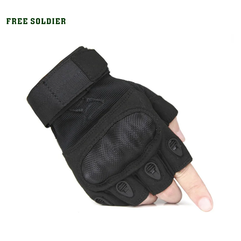 

FREE SOLDIER outdoor sports men's half finger full gloves for riding climbing training tactical gloves Cycling gloves