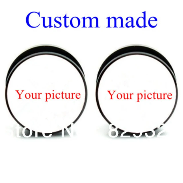 Factory Custom Made Black Acrylic Flesh Tunnel Ear Plug Gauges Factory Custom Made Black Acrylic Flesh Tunnel Ear Plug Gauges 60pcs Lot For 10