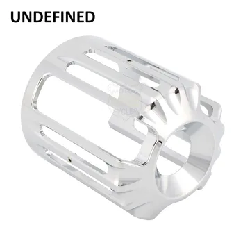 

Chrome Motorcycle Fuel Filter Cover Aluminum CNC Cut Oil Filter Cover For Harley Sportster Dyna Fatboy FXSB FLST FXD Motocross