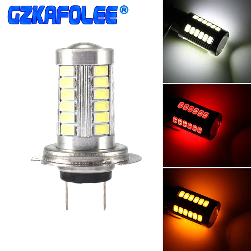 

GZKAFOLEE Fog lamp h7 LED h4 h8 h9 h11 9005 9006 hb3 hb4 33SMD 3000K 6000K 500LM Car Lights Car Headlight Bulbs
