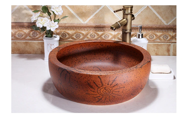 Jingdezhen ceramic sanitary ware art counter basin wash basin lavabo sink Bathroom sink chinese ceramic basin sinks (4)