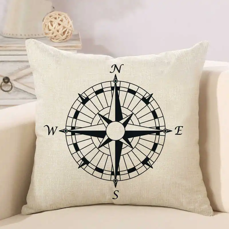 anchor steering wheel compass cushion cover (7)