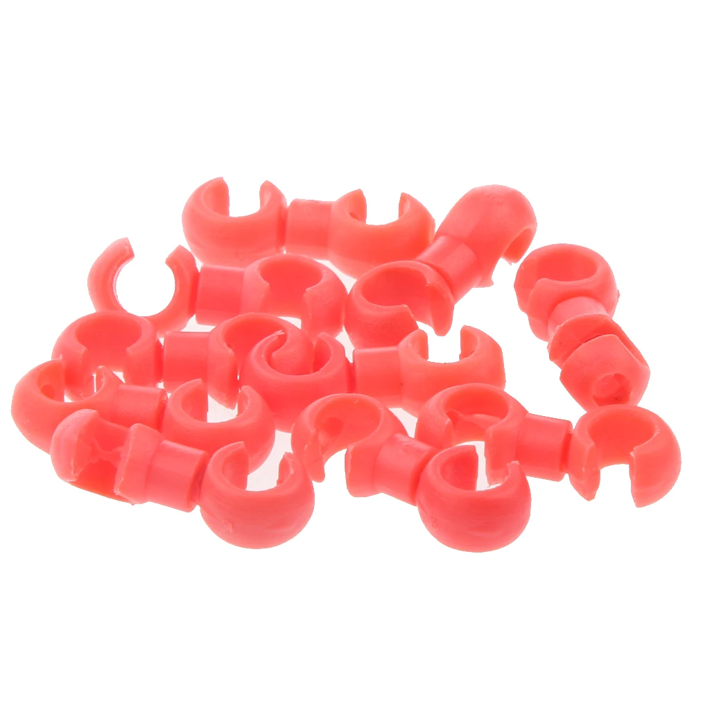 20x Bike Brake Shifting Cable Hose Rotating S Style Buckle Clip Holder Guide Organizer Brake Cable Guide Rotating S-Hook Clips
