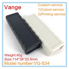 2 шт./лот литьевые коробки IP54 ABS пластик DIY корпуса оболочки для USB проекта с вырезом услуги 114*38*25,8 мм