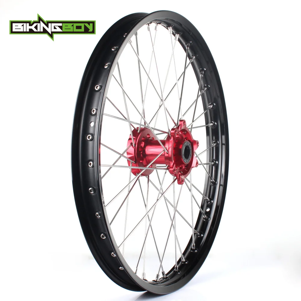 

BIKINGBOY 21" Supermoto Front Wheel Hub Rim for Honda CR 125 250 R CR125R CR250R 2002-2013 CRF250R 2004-2017 CRF450R 2002-2016