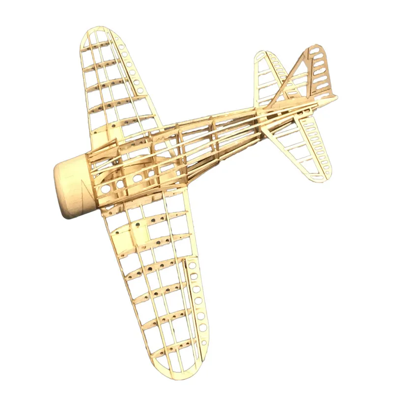 Мини-истребитель Зеро 435 мм размах крыльев Balsa Wood Laser Cut RC Airplane KIT | Игрушки и хобби
