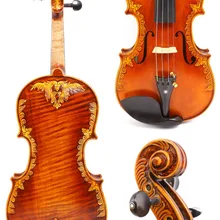 4/4 скрипка один кусок тигровый клен ель дерева ручной работы шаблон Высшая категория# GY15