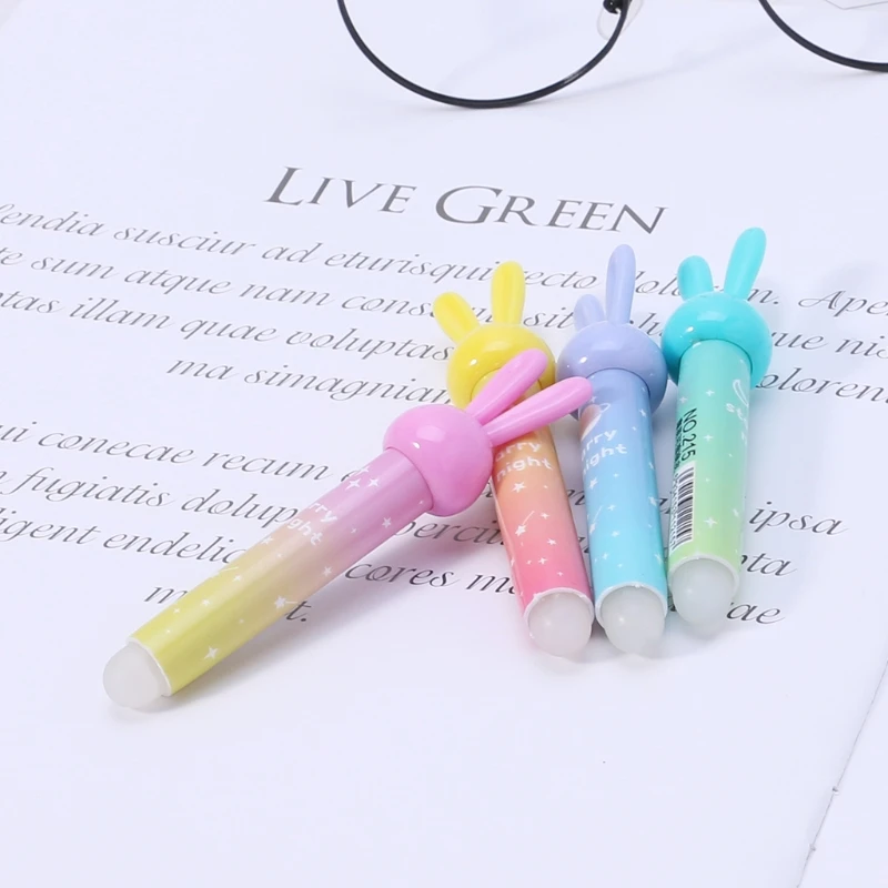 9,5 см Kawaii Кролик ластик для стираемый ручка милые школьные канцелярские принадлежности подарок