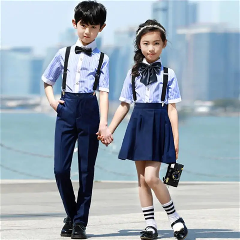 High quality new big boy girl wedding and bow overall suit brand school