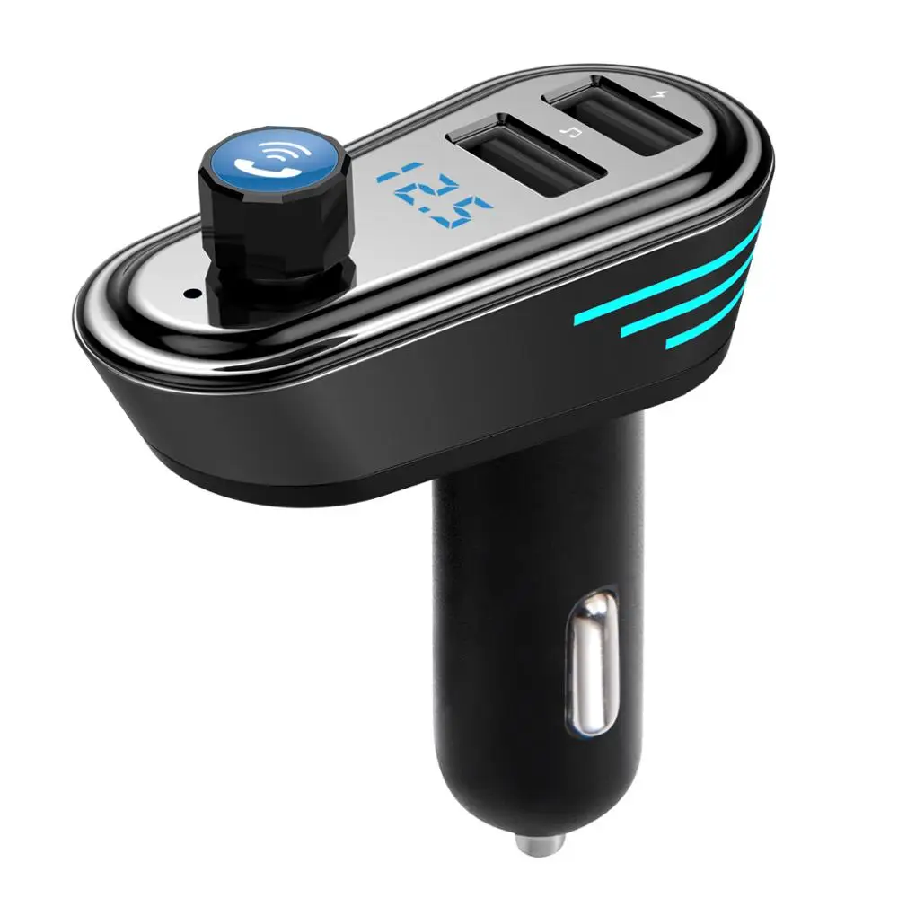 Автомобильный FM трансмиттер с Bluetooth и USB зарядным устройством 5 В 2 1
