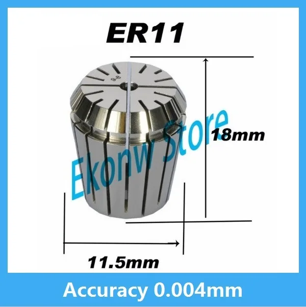 

High precision ER11 Accuracy 0.004mm Spring Collet For CNC Milling Machine Engraving Lathe Tool Free Shipping