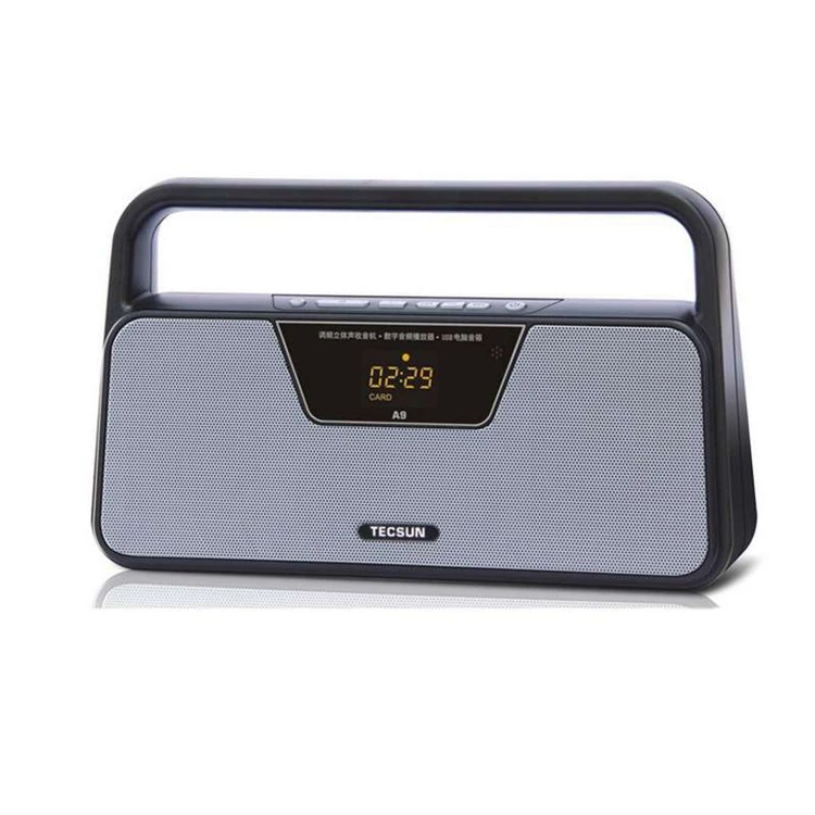 Оригинальный FM радиоприемник TECSUN A9 светодиодный цифровой дисплей mp3 плеер