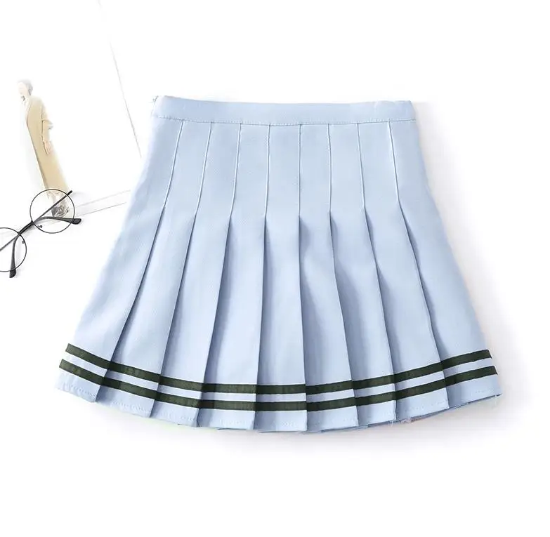 2019 для женщин клетчатая юбка Лолита стиль Harajuku Kawaii сладкий полосатый юбки для мини милые школьная форма Saia Faldas юбка женская