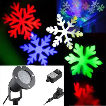 

Outdoor Snowflake LED Stage Light Moving Snow Laser Projector for Garden Party Landscape Lamp Christmas Decoration