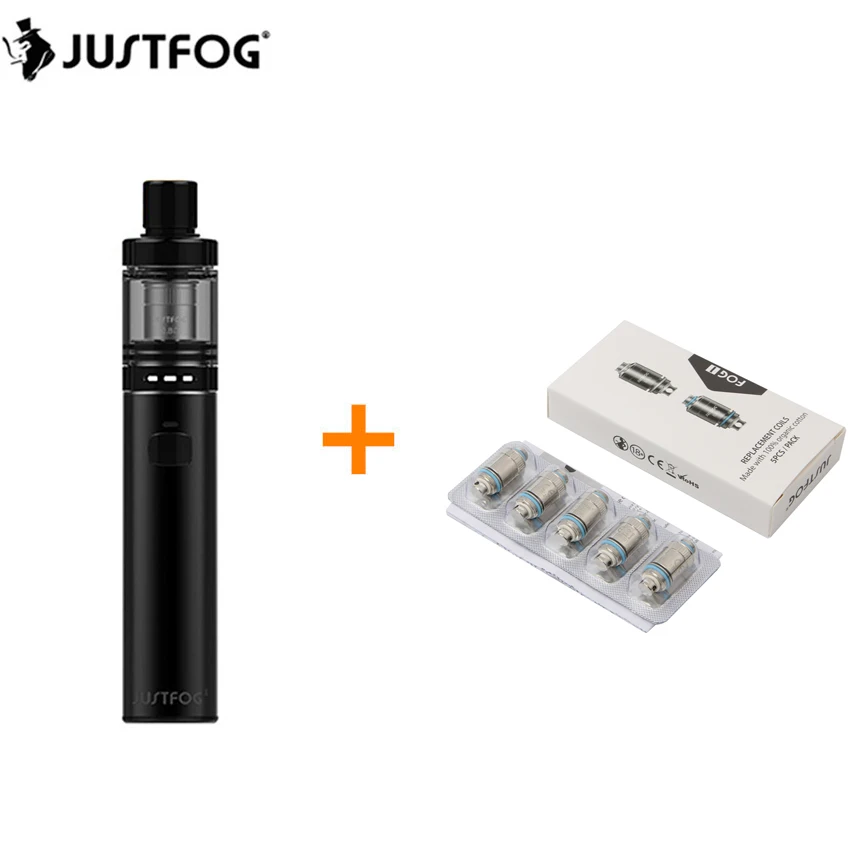 

Original Justfog FOG1 Kit with 1500mAh Fog 1 battery Atomizer 2ML with OCC bottom Coil DL DTL Electronic Cigarette Vape Pen