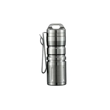 

Jetbeam MINI-1 Super Mini Powerful and Rechargable Cree XP-G2 LED Led Flashlight Titanium Keychain by 10180 Battery