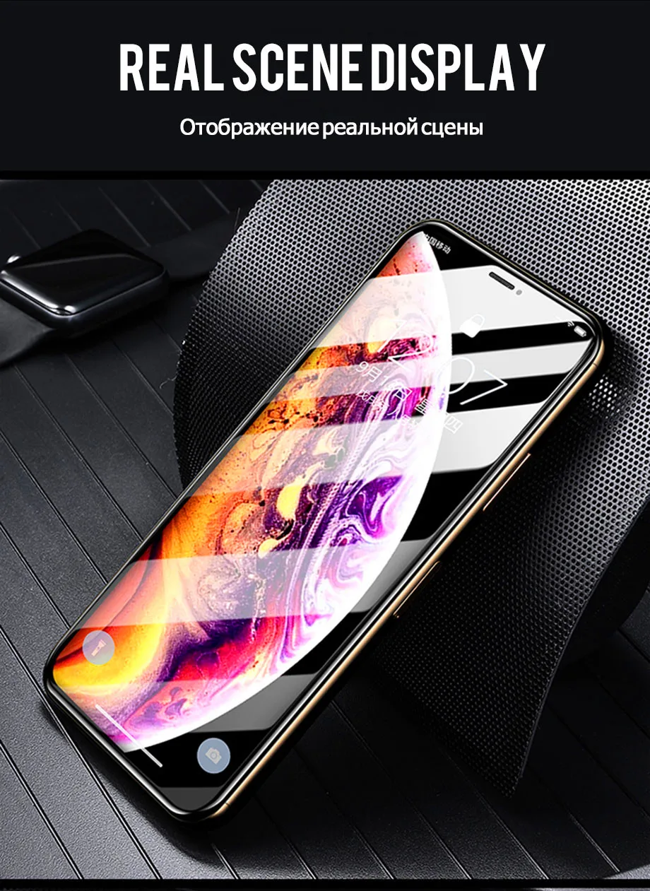 30D изогнутый край Полное защитное стекло на iPhone XS MAX X 10 XR Защитная пленка для экрана для iPhone 6s 6 7 8 Plus закаленное стекло