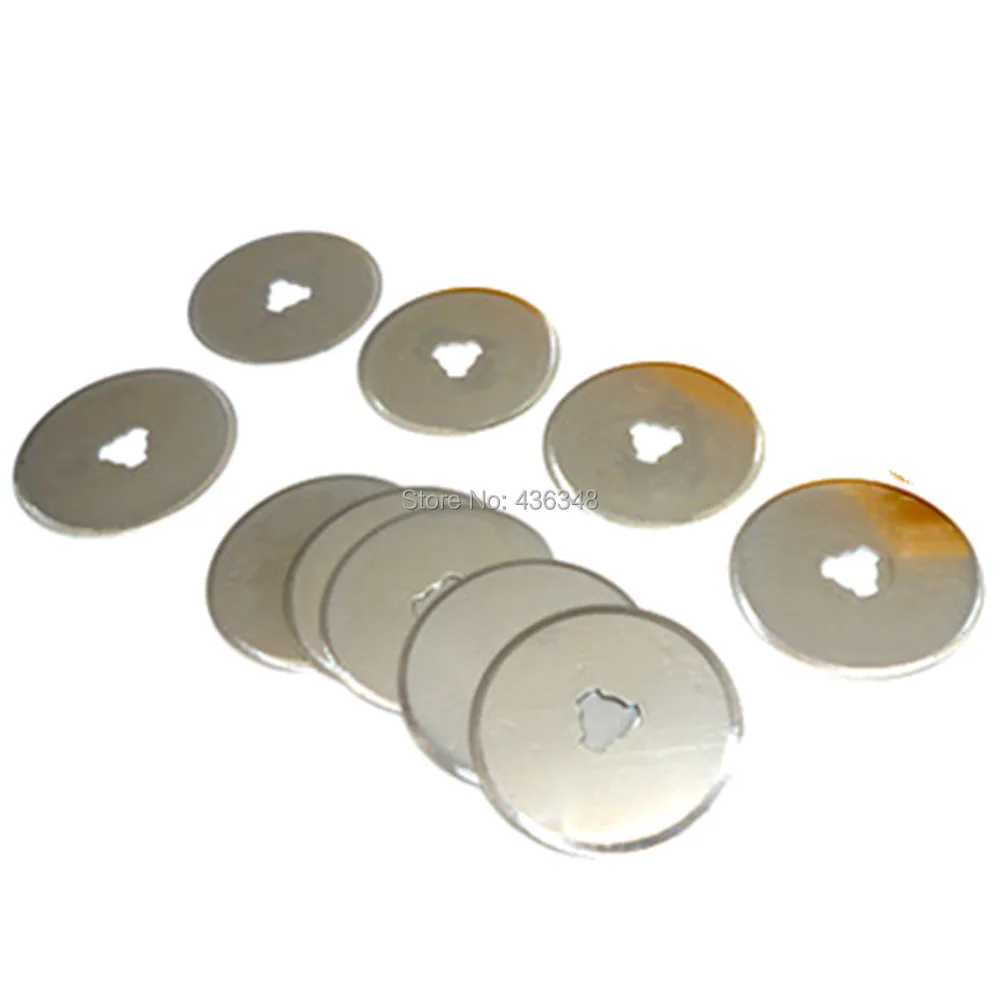 

10pcs 28mm Rotary Cutter Blade Mat Leathercraft Tool Quilting Cutting Craft Circular Cut Blades Patchwork Fabric Leather Paper
