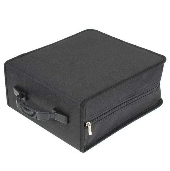 Black 400 Capacity Disc CD DVD Storage Bag Carry Bag Case Durable Free