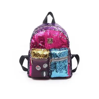 

Women Sequins Mermaid Backpack Teenage Girls Travel Large Capacity Bags Portable Party Mini School Bags Shoulder Bag for Lady