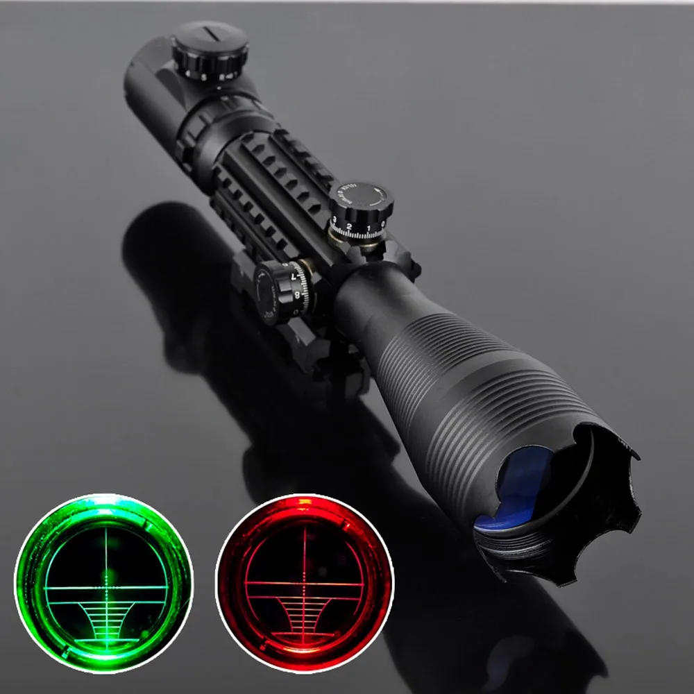 Good-Quality-Riflescope-4-16x50-Red-Green-Illuminated-Reticle-with-22MM-Rail-Mounts-for-Hunting-Equipment (3)