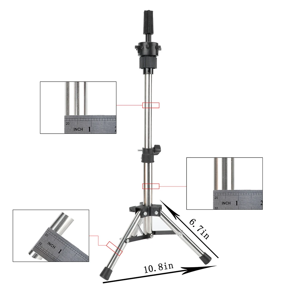 Регулируемый манекен головы штатив Стенд салон волос парикмахерский тренировочный Дисплей Стенд держатель Манекен парик головы инструменты аксессуары