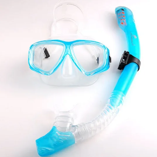 Взрослые мужчины и женщины зеркало из закаленного стекла Противотуманные очки с дыхательной трубкой Подводное плавание оборудование