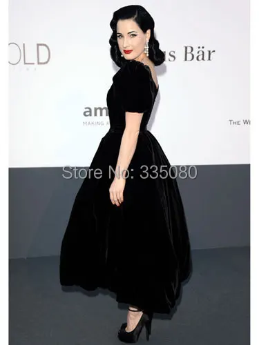 Black Ankle Length Dresses