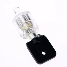 7 штифтов из прозрачных бусин, трубчатый замок, трубчатый замок для трубчатых слесарных инструментов, инструменты для замка, слесарные принадлежности