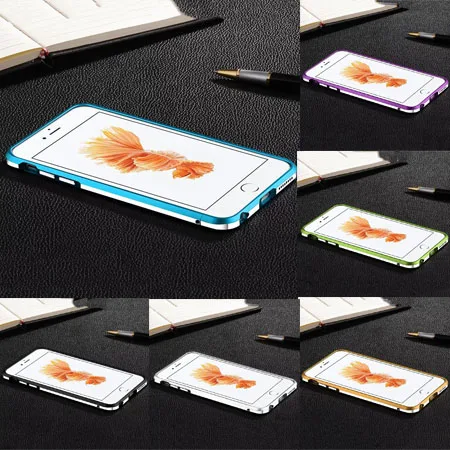 Goede Voor iphone 6 6 s Plus Luxe Ultradunne Aluminium Metal Bumper Case Frame Cover Telefoon Gevallen