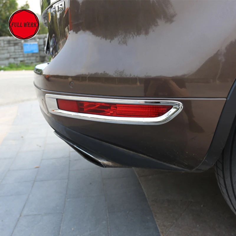 Car Styling ABS Chrome Rear Fog Lamp Light Trim Cover fit for Touareg 2011 2015 Decoration Sticker Protector Exterior Accessory|Car Stickers| - AliExpress