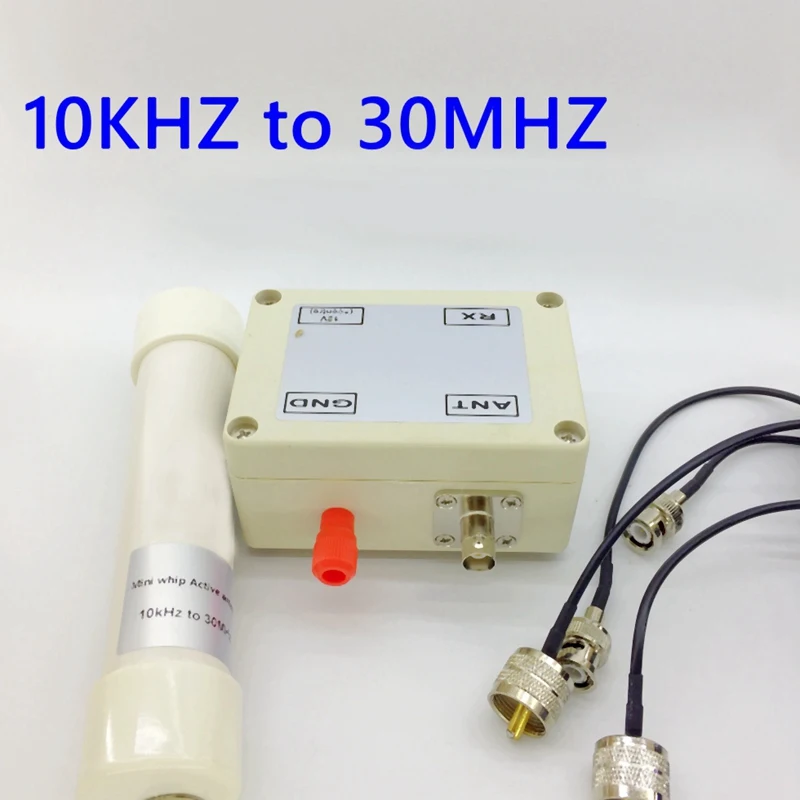 Активная антенна 10 кГц до 30 МГц мини хлыст Hf Lf Vlf Vhf Sdr Rx с портативным кабелем