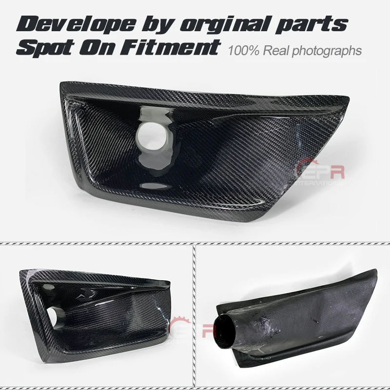 FRP Air Intake Vent For Honda Jazz FIT GK5 2014-2018 Track Type Glass/Carbon Fiber Front Bumper Duct Body Kit Tuning Trim FRP Air Intake Vent For Honda Jazz FIT GK5 2014-2018 Track Type Glass/Carbon Fiber Front Bumper Duct Body Kit Tuning Trim