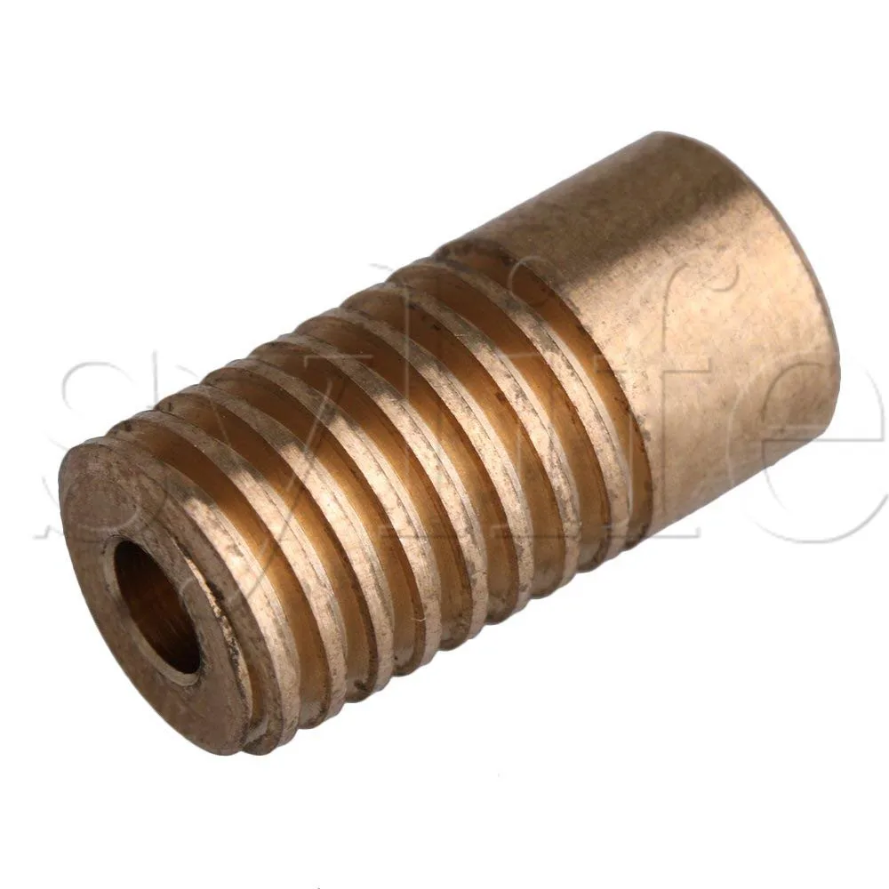0,5 Modulus 40 dientes latón gusano engranaje Rueda y 5mm agujero diámetro engranaje eje Kits 1:40 relación de reducción con tornillo