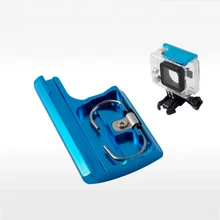 Для Go Pro Hero 3 + 4 ЧПУ Алюминиевый GoPro аксессуары замок Пряжка оснастки защелка Backdoor clip Sport Водонепроницаемая камера корпус